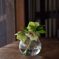 新作2024「ひかりの一輪挿し」クリスタルガラス 吹きガラス 贈り物