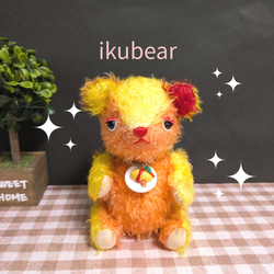 個別販売】ドイツ製モヘアのテディベア ＊ ベレー帽の仲良しくまちゃん