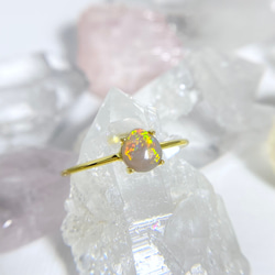縞模様が可愛い！天然オパール14kgfネックレス2.87ct☆ 原石から磨いた