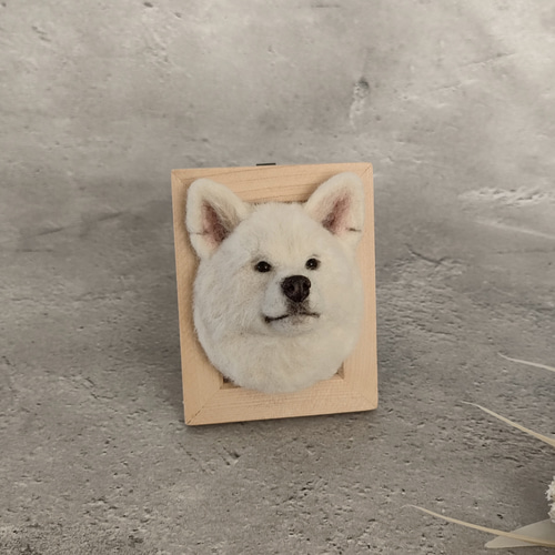 羊毛フェルト　フレーム飾り　犬 最終価格】羊毛フェルト 柴犬 フレーム飾り 壁掛け - メルカリ