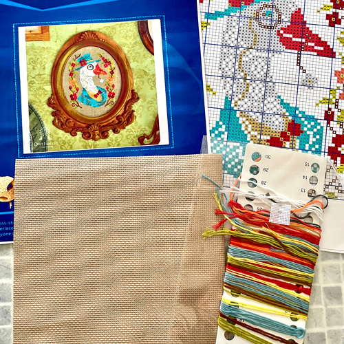 クロスステッチ刺繍キット おしゃれアヒル キット w_moon 通販