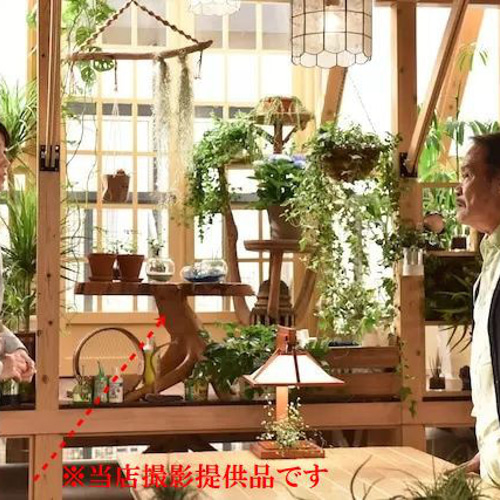 週末セールヴィンテージお花の形の折り畳みサイドテーブルチーク