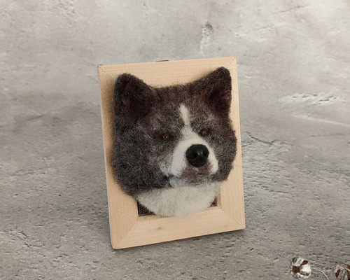羊毛フェルト　フレーム飾り　犬 羊毛フェルト チワワ フレーム飾り - メルカリ