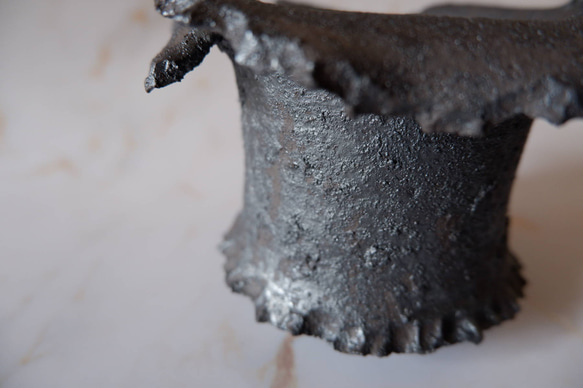 3号窯変黒幽霊鉢793　塊根植物　多肉植物　盆栽　植木鉢　作家鉢　沖縄 2枚目の画像