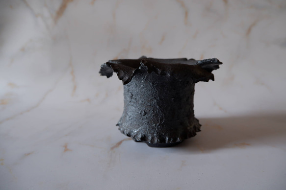 3号窯変黒幽霊鉢793　塊根植物　多肉植物　盆栽　植木鉢　作家鉢　沖縄 3枚目の画像