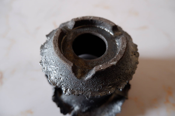 3号窯変黒幽霊鉢793　塊根植物　多肉植物　盆栽　植木鉢　作家鉢　沖縄 6枚目の画像