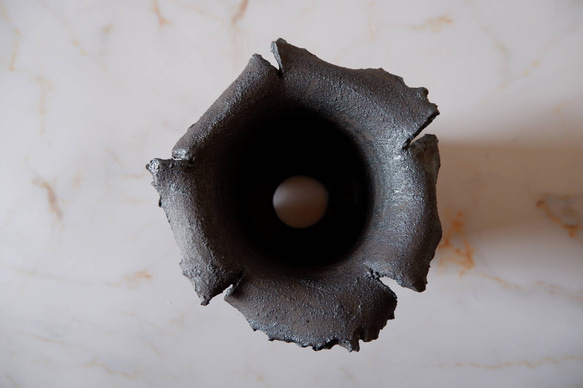 3号窯変黒幽霊鉢793　塊根植物　多肉植物　盆栽　植木鉢　作家鉢　沖縄 5枚目の画像