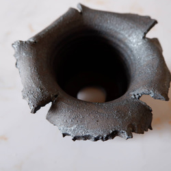 3号窯変黒幽霊鉢793　塊根植物　多肉植物　盆栽　植木鉢　作家鉢　沖縄 4枚目の画像