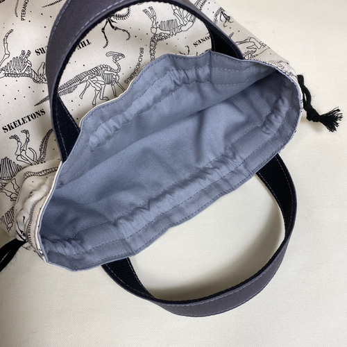 送料無料】 恐竜柄 ダイナソー柄 レッスンバッグ 上履き入れ お着替え