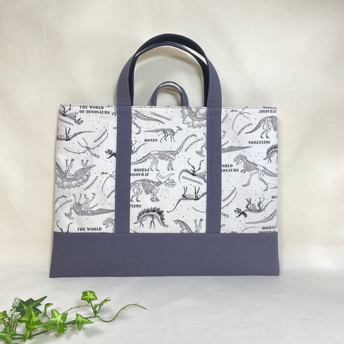 送料無料】 恐竜柄 ダイナソー柄 レッスンバッグ 上履き入れ お着替え