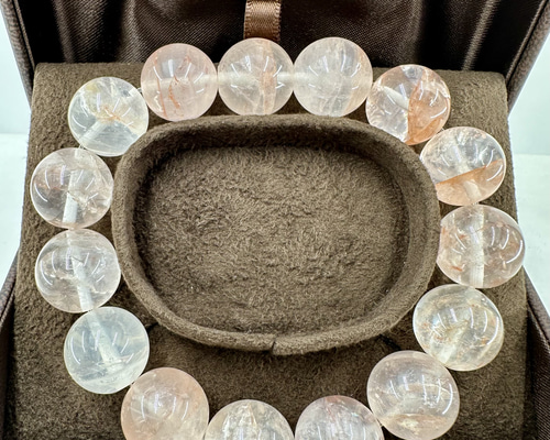 【匿名発送】インドマニカラン産水晶　ブレスレット 極上！超透明16.5mm玉！最高品質インドマニカラン産水晶