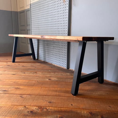 アカシアのロングベンチ 1400×400×420mm ソファ・ベンチ 魔法の家具