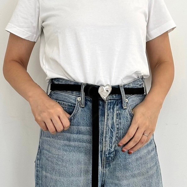 【一目で惹かれる存在感】CHANEL ベルト ハートバックル