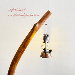 流木インテリア 曲線を描く芸術的な流木スタンド ランタンやエアプラントを飾れる置物 北欧 照明 木材 N69 13枚目の画像