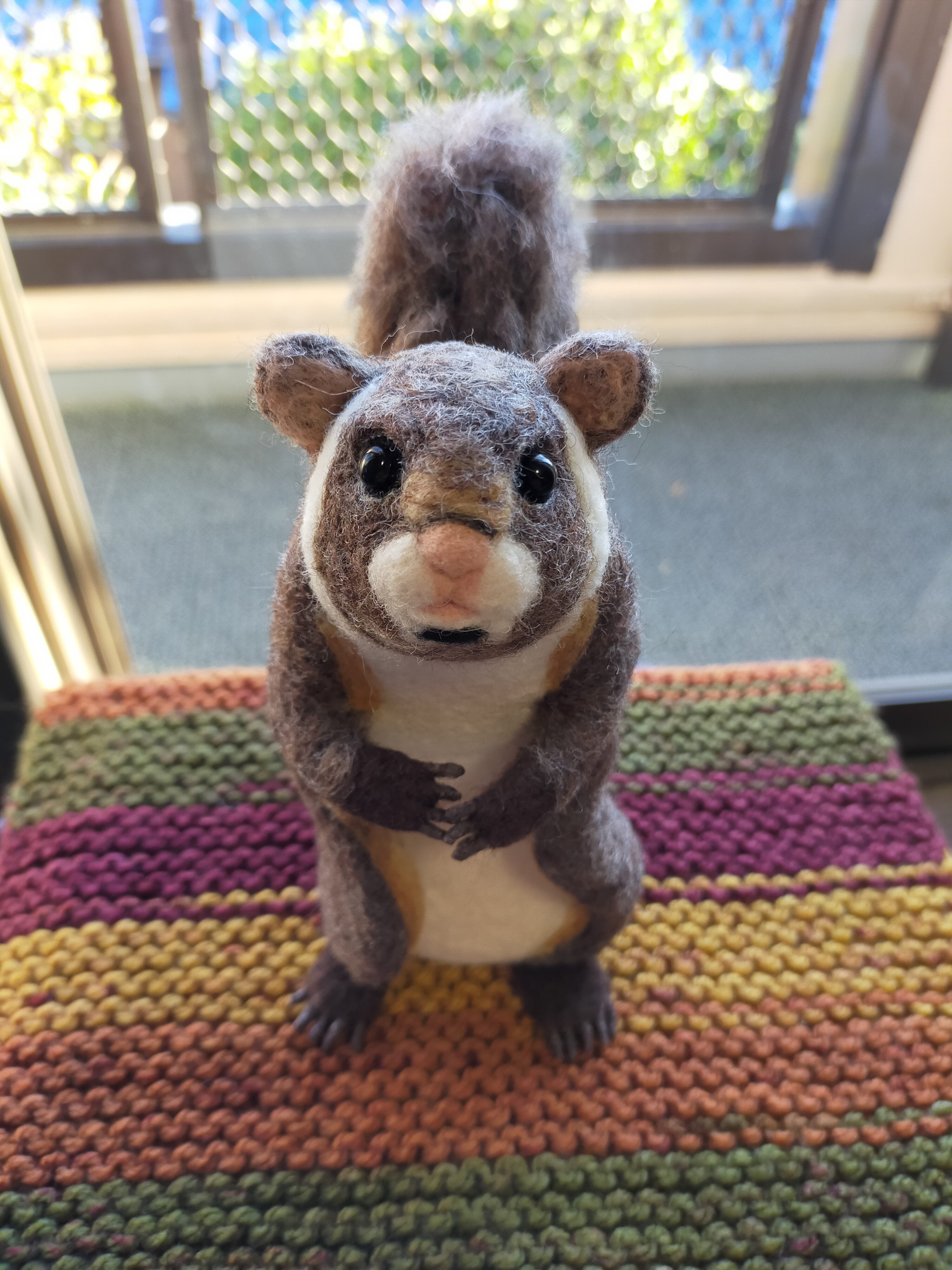 羊毛フェルト　ムササビ