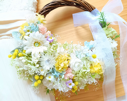 green garden ナチュラルリースブーケ ＊インテリアギフト