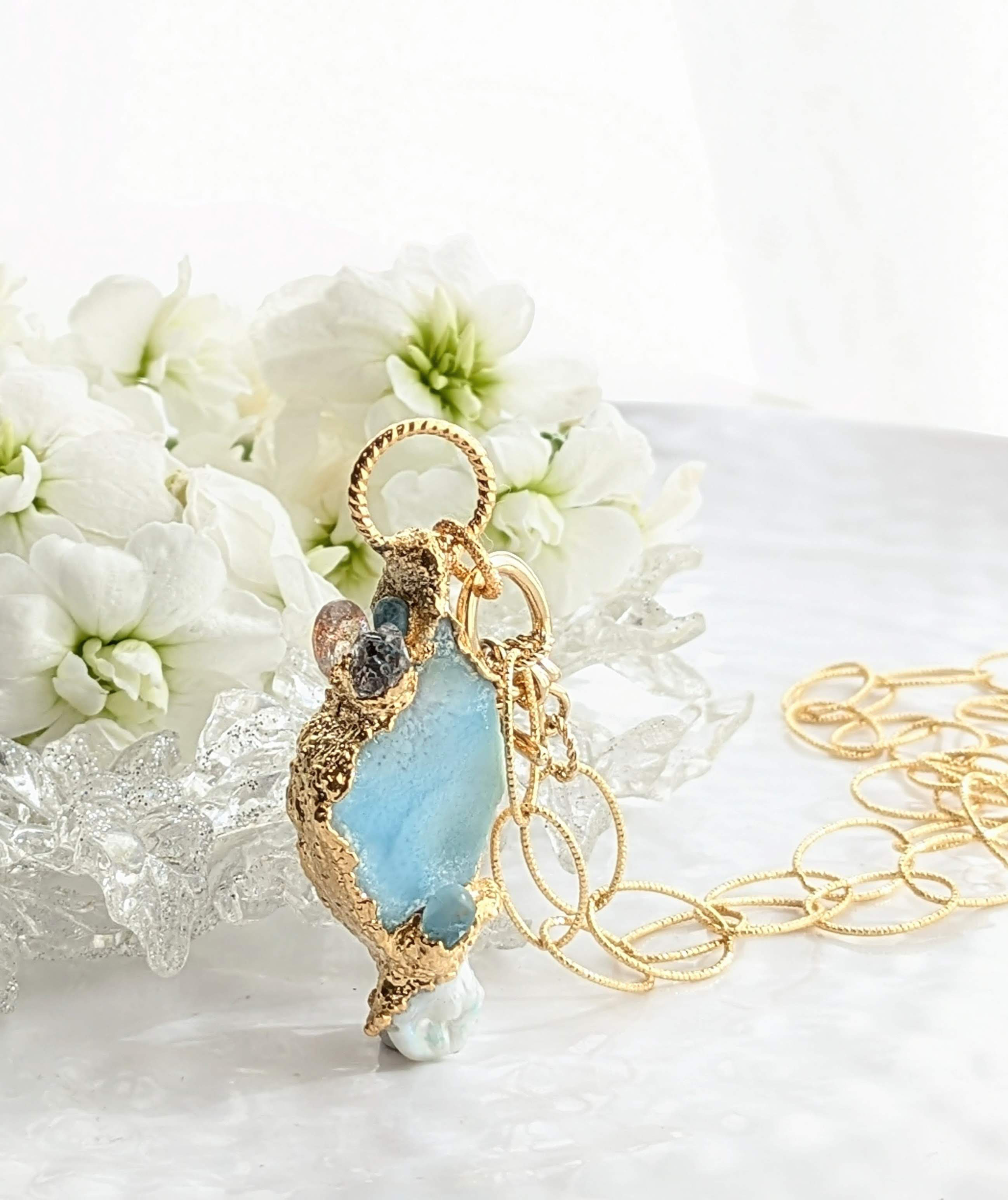 ラリマー原石　5点セット