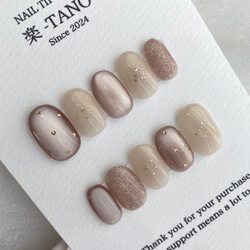 ニュアンス 春カラーのべっ甲ネイルチップ ネイルチップ（つけ爪