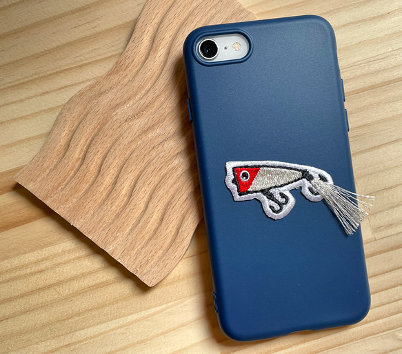 送料無料＊選べる ルアー ポッパー 刺繍 シール ワッペン ステッカー 魚 かわいい 動物 釣り好き 父の日 スマホ 海 4枚目の画像