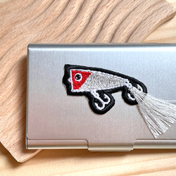 送料無料＊選べる ルアー ポッパー 刺繍 シール ワッペン ステッカー 魚 かわいい 動物 釣り好き 父の日 スマホ 海 3枚目の画像