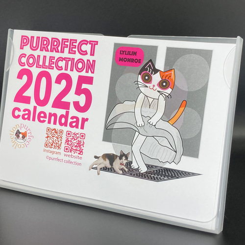2025年 三毛猫カレンダー カレンダー あかねこ 通販 18754777｜Creema