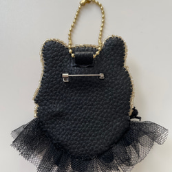 ゴージャス虎さんのブローチ 刺繍ブローチ ビーズブローチ  バッグチャームキーホルダー トラ ファー 11枚目の画像