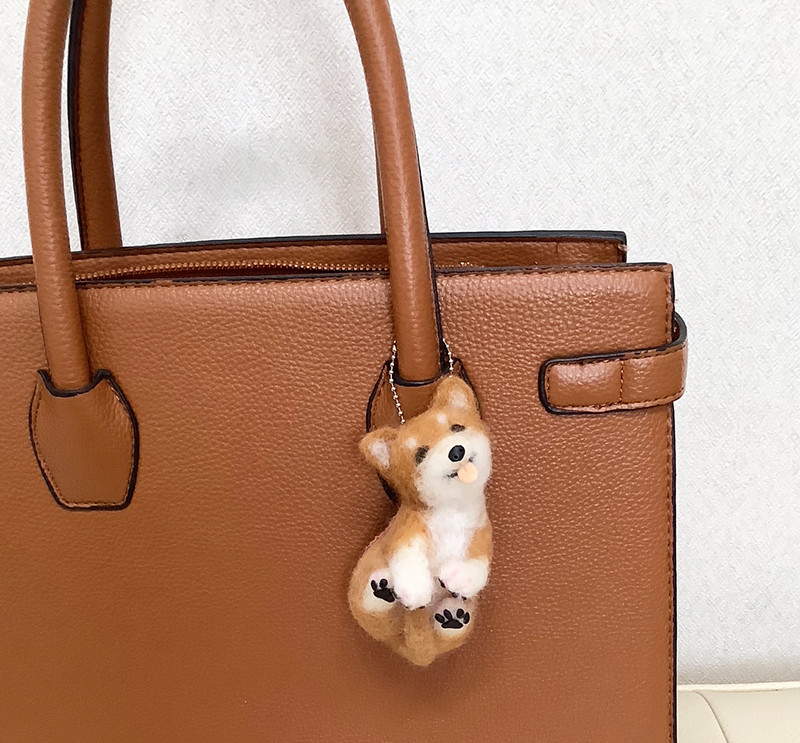 kamin　羊毛フェルト犬　プチチャーム kamin 羊毛フェルト犬 プチチャーム kamin 羊毛フェルト犬 プチ