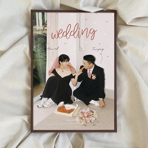 最短翌日納品！かぶらない韓国風ウェルカムボード制作 ウェルカム