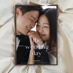 最短翌日納品！かぶらない韓国風ウェルカムボード制作 1枚目の画像