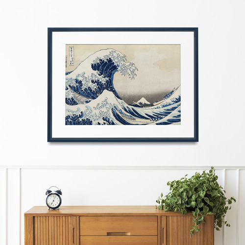 天然石　日本名画　葛飾北斎　富嶽三十六景　『神奈川沖浪裏』　クリスタルアート Amazon.co.jp: 天然石 本名画 葛飾北斎 富嶽三十六景 『神奈川