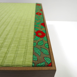 椿の花柄！畳収納飾り台ボックス 3枚目の画像