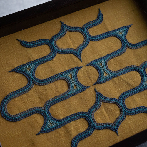 アイヌ文様刺繡額 【関根真紀 作】 その他アート katak 通販