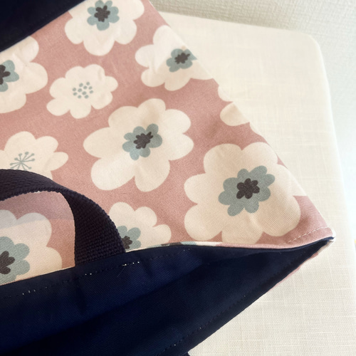 入園2点セット｜レッスンバッグ・お着替え袋｜ピンクくすみカラー花柄