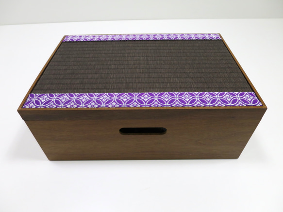 畳収納飾り台ボックス 高貴な繧繝縁（うんげんべり）柄 フリー