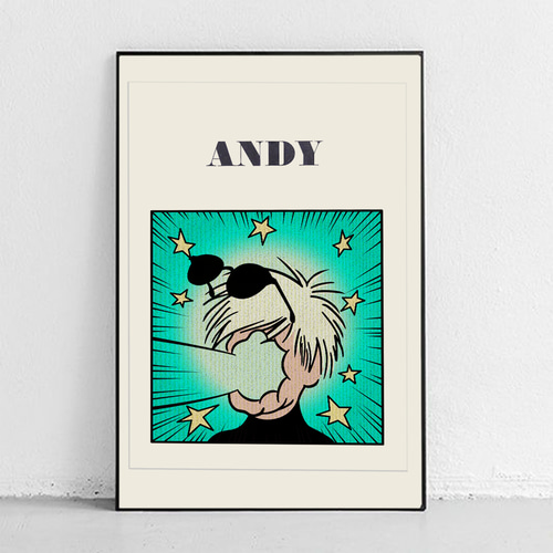 レトロ漫画風 アンディウォーホル レトロフォント ポップアート