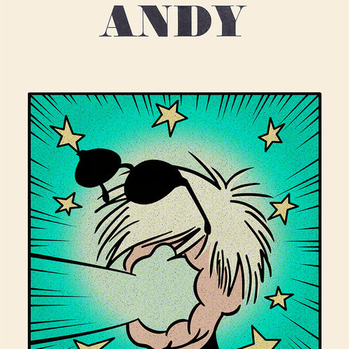 レトロ漫画風 アンディウォーホル レトロフォント ポップアート