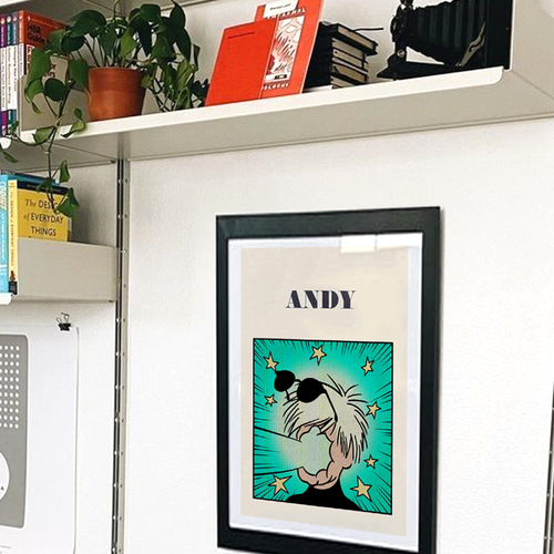 レトロ漫画風 アンディウォーホル レトロフォント ポップアート