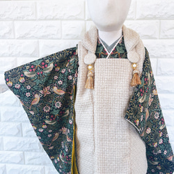 3歳着物4点セット【William Morris／いちご泥棒】 4枚目の画像