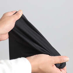 ＊ラスト４　最終ＳＡＬＥ　ジャージ伸縮ストレッチ生地　プルオーバー ゆったりワイド フーディー パーカー黒H51C 12枚目の画像