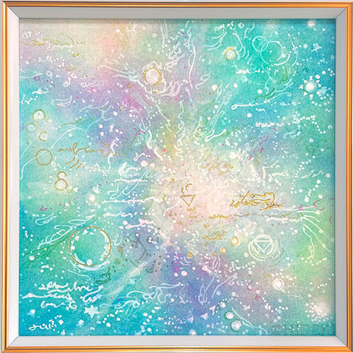 抽象画パステルアート『光』 販売済み 10｜原画 一点物 幻想的な抽象画