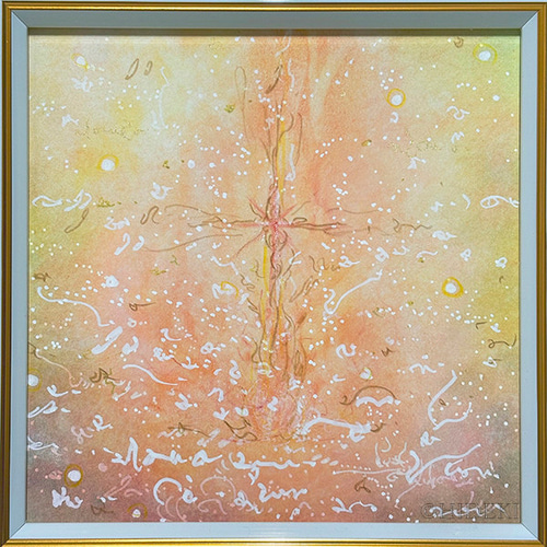 抽象画『祝い』パステル画 絵画 HIDEKI 通販 18758478｜Creema