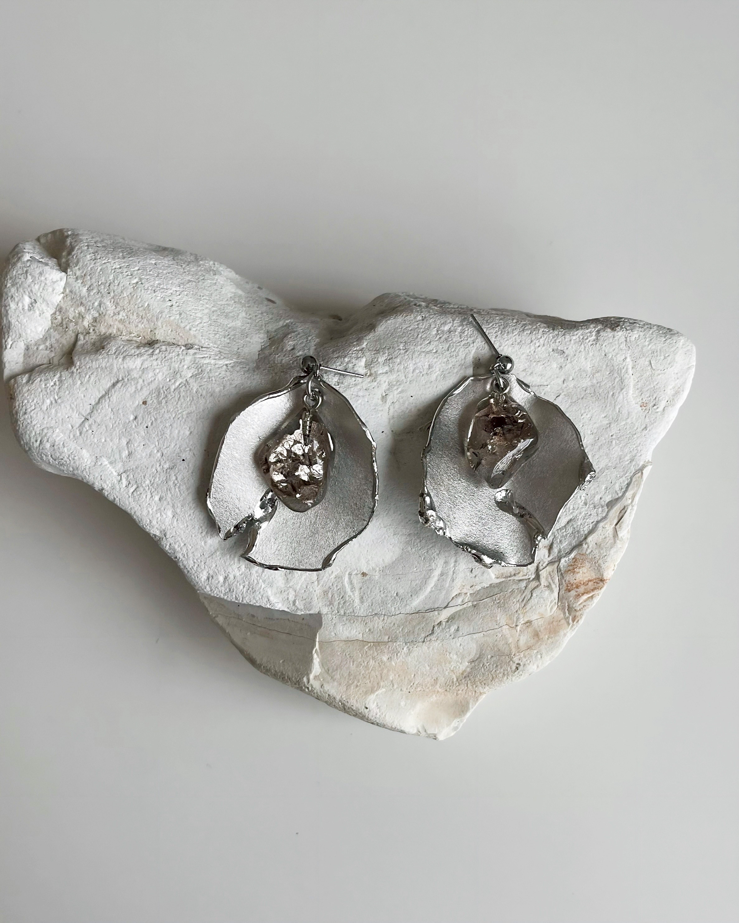 suzu leaf pierce【 silver】