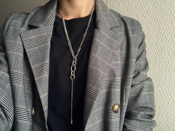 ーmix chain necklaceー　サージカルステンレス　チェーンネックレス　ネックレス　アクセサリー 15枚目の画像
