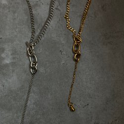 ーmix chain necklaceー　サージカルステンレス　チェーンネックレス　ネックレス　アクセサリー 6枚目の画像