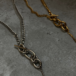 ーmix chain necklaceー　サージカルステンレス　チェーンネックレス　ネックレス　アクセサリー 7枚目の画像