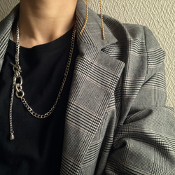 ーmix chain necklaceー　サージカルステンレス　チェーンネックレス　ネックレス　アクセサリー 10枚目の画像