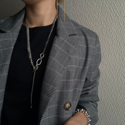 ーmix chain necklaceー　サージカルステンレス　チェーンネックレス　ネックレス　アクセサリー 12枚目の画像