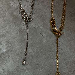 ーmix chain necklaceー　サージカルステンレス　チェーンネックレス　ネックレス　アクセサリー 3枚目の画像