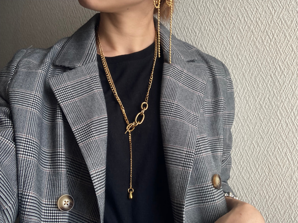 ーmix chain necklaceー　サージカルステンレス　チェーンネックレス　ネックレス　アクセサリー 18枚目の画像