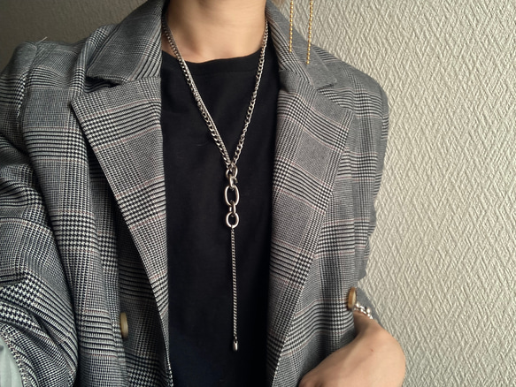 ーmix chain necklaceー　サージカルステンレス　チェーンネックレス　ネックレス　アクセサリー 16枚目の画像